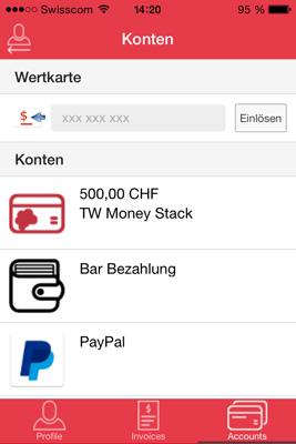 ÜbersichtKonto- und Loyality-Programme