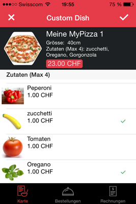 Menüs selber kreieren